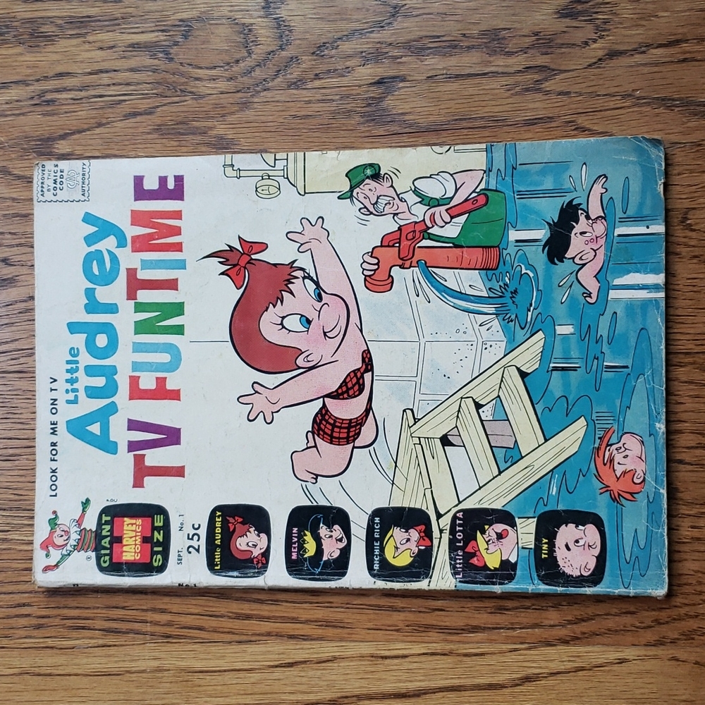 Vintage 60s Little Audrey TV Funtime Vol. 1 No. 1 Harvey Comics Comic Book